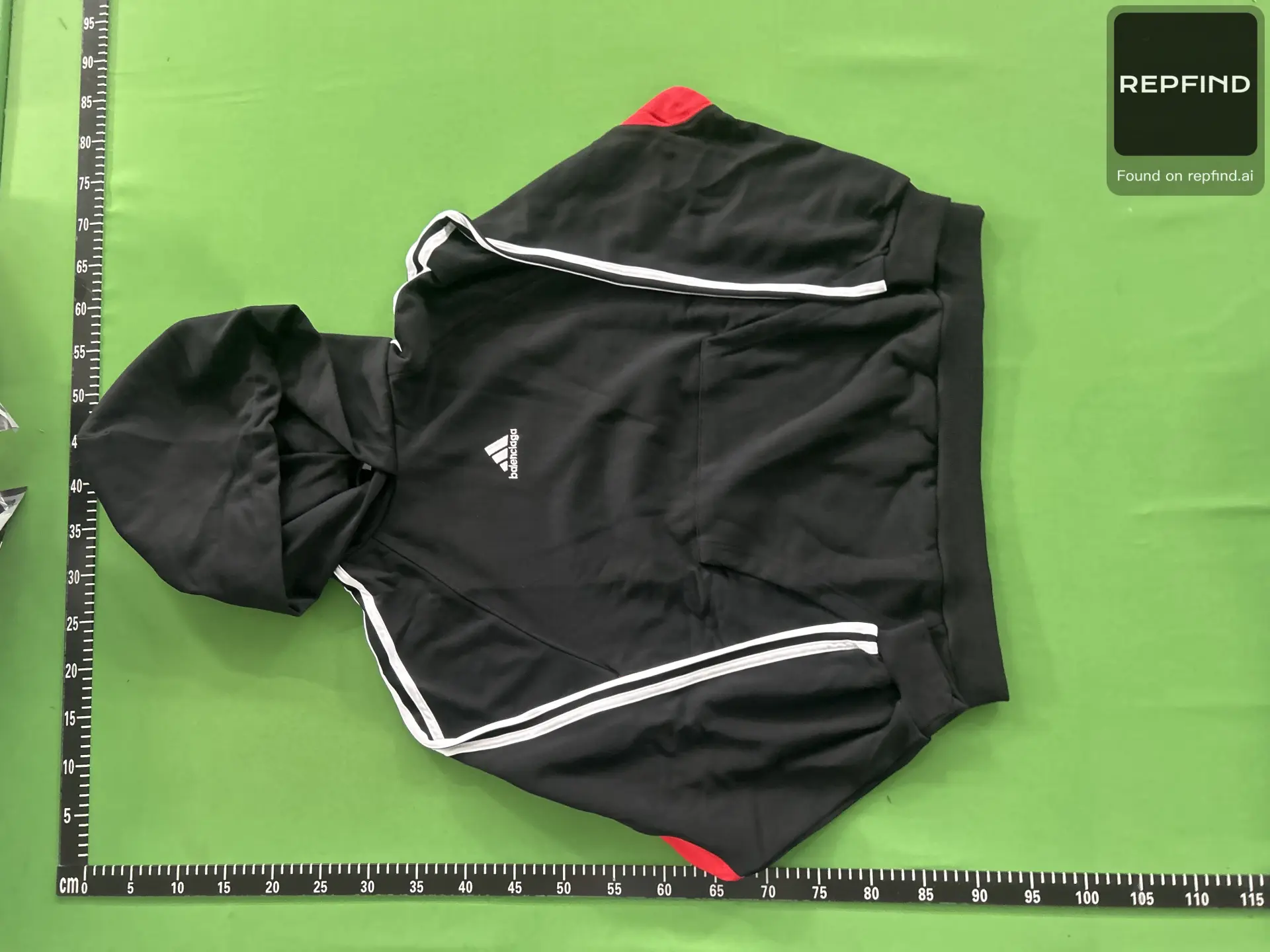 Adidas x Balenciaga Contrast Zip-Up Hoodie -3