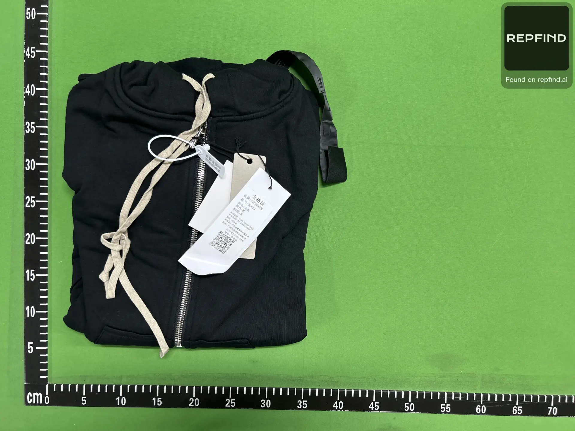 Long Drawstring Zip-Up Hoodie -3