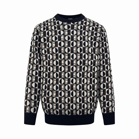 Monogram Crewneck Knit Sweater