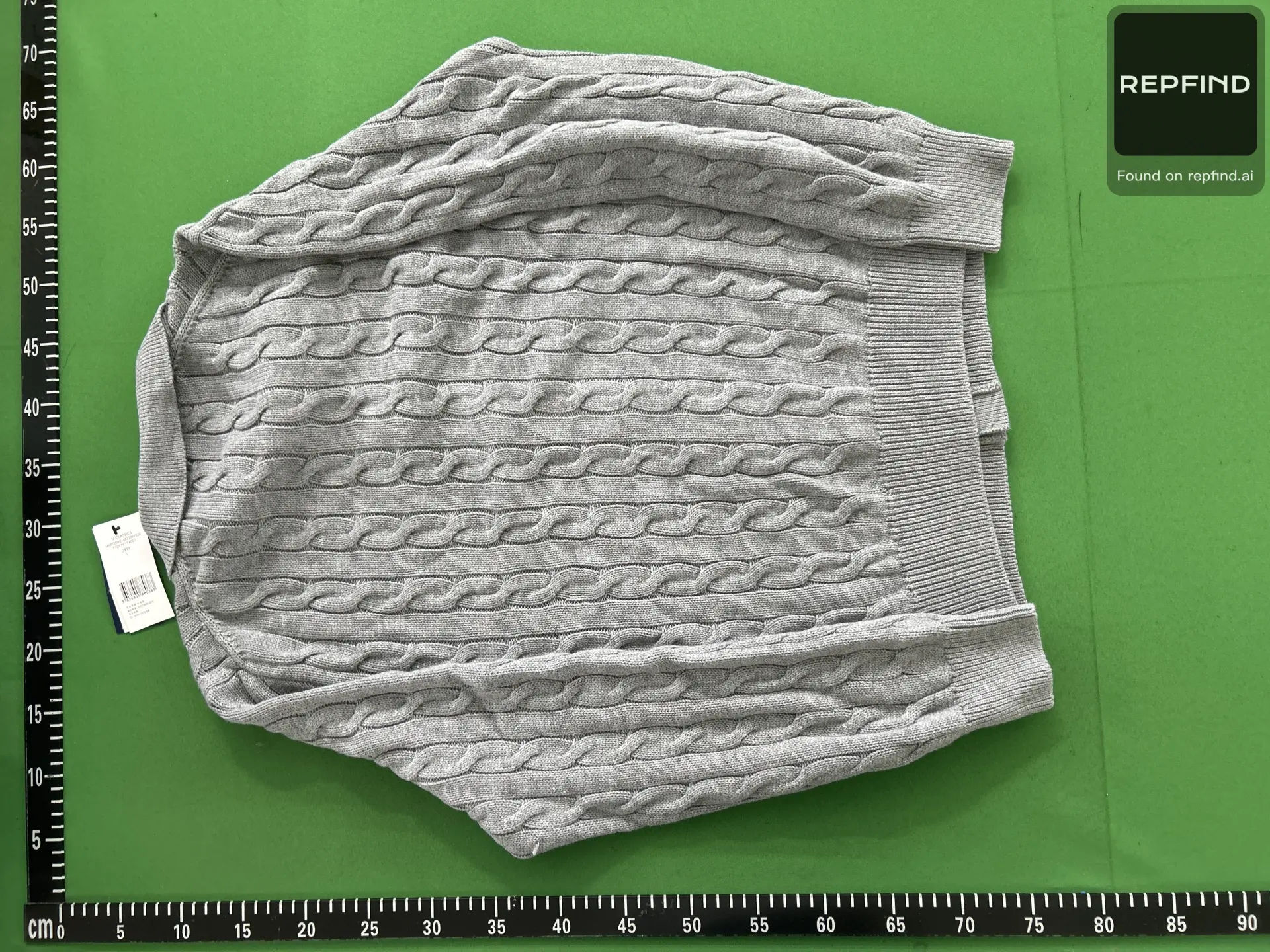 Buttoned Collared Cable-Knit Sweater -5