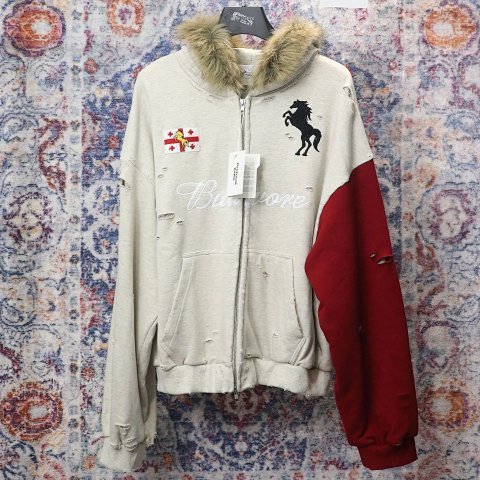Horse Graphic Colorblock Zip-U