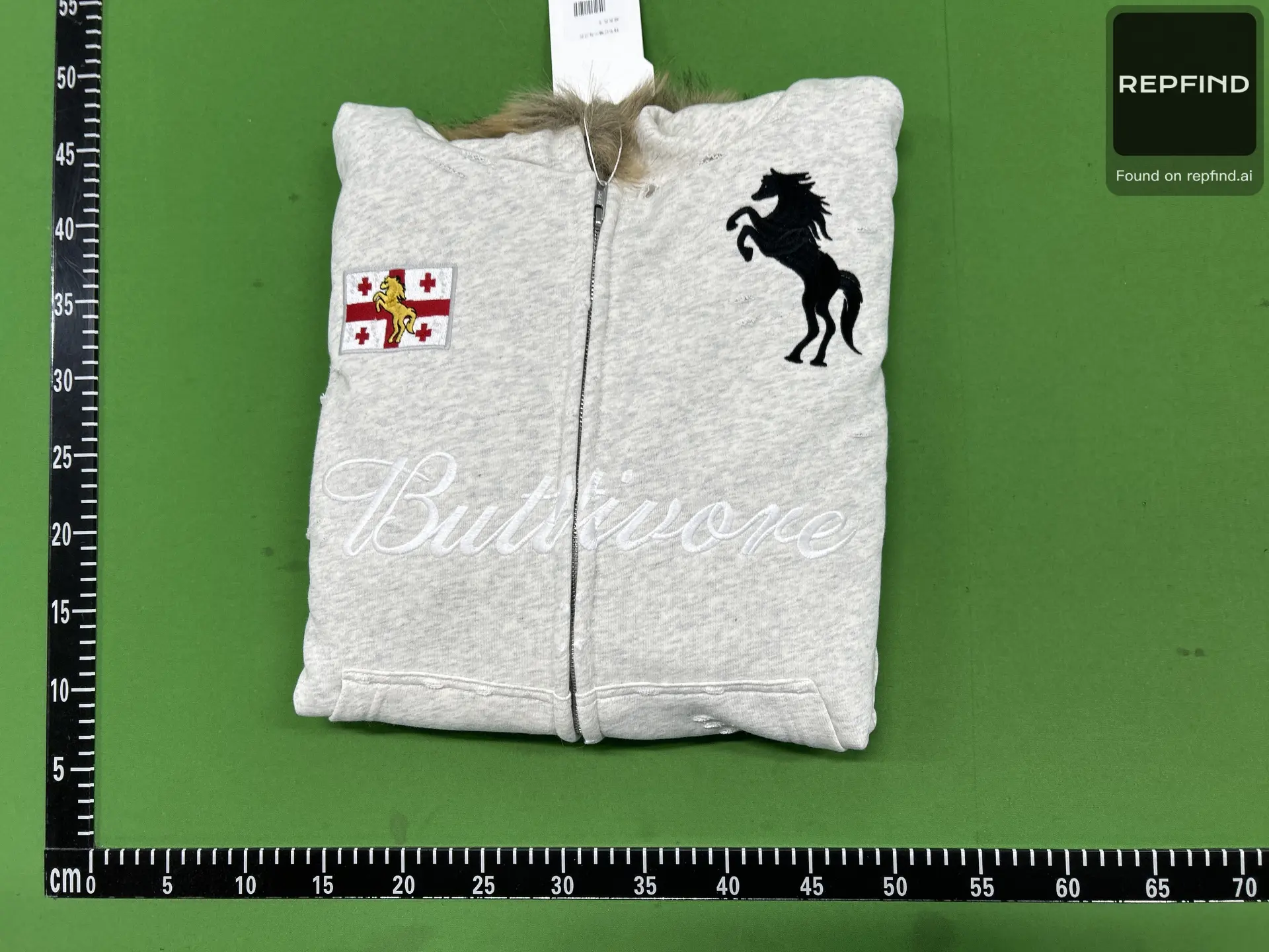 Horse Graphic Colorblock Zip-U source image 2
