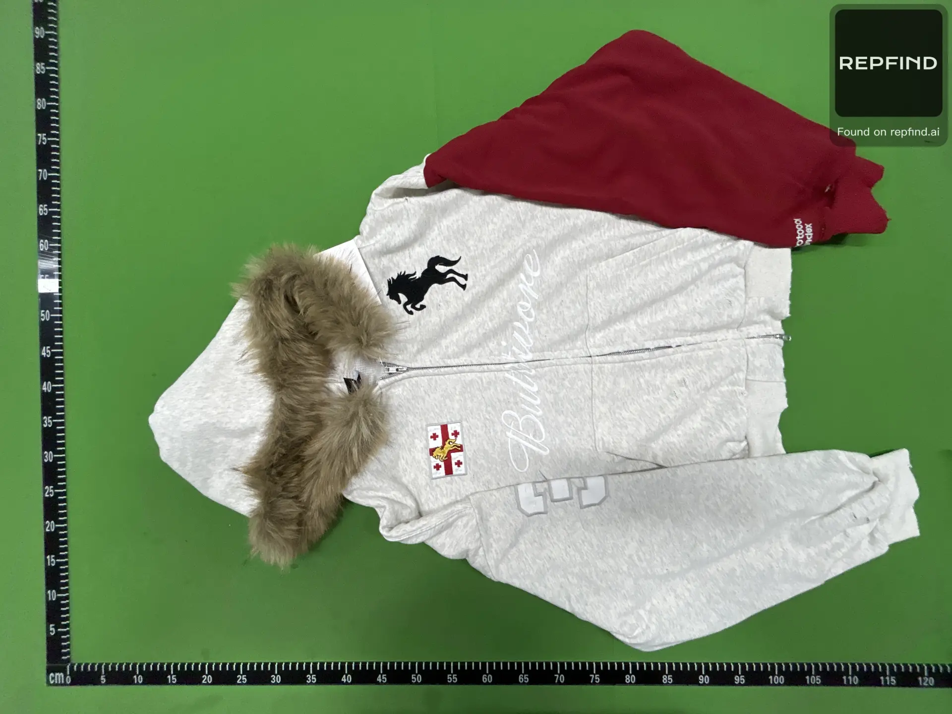 Horse Graphic Colorblock Zip-Up Hoodie -5