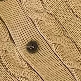 Buttoned Collared Cable-Knit Sweater -2