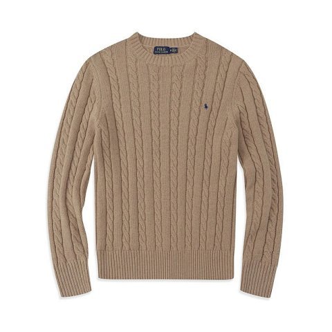 Pony Embroidered Cable-Knit Cr