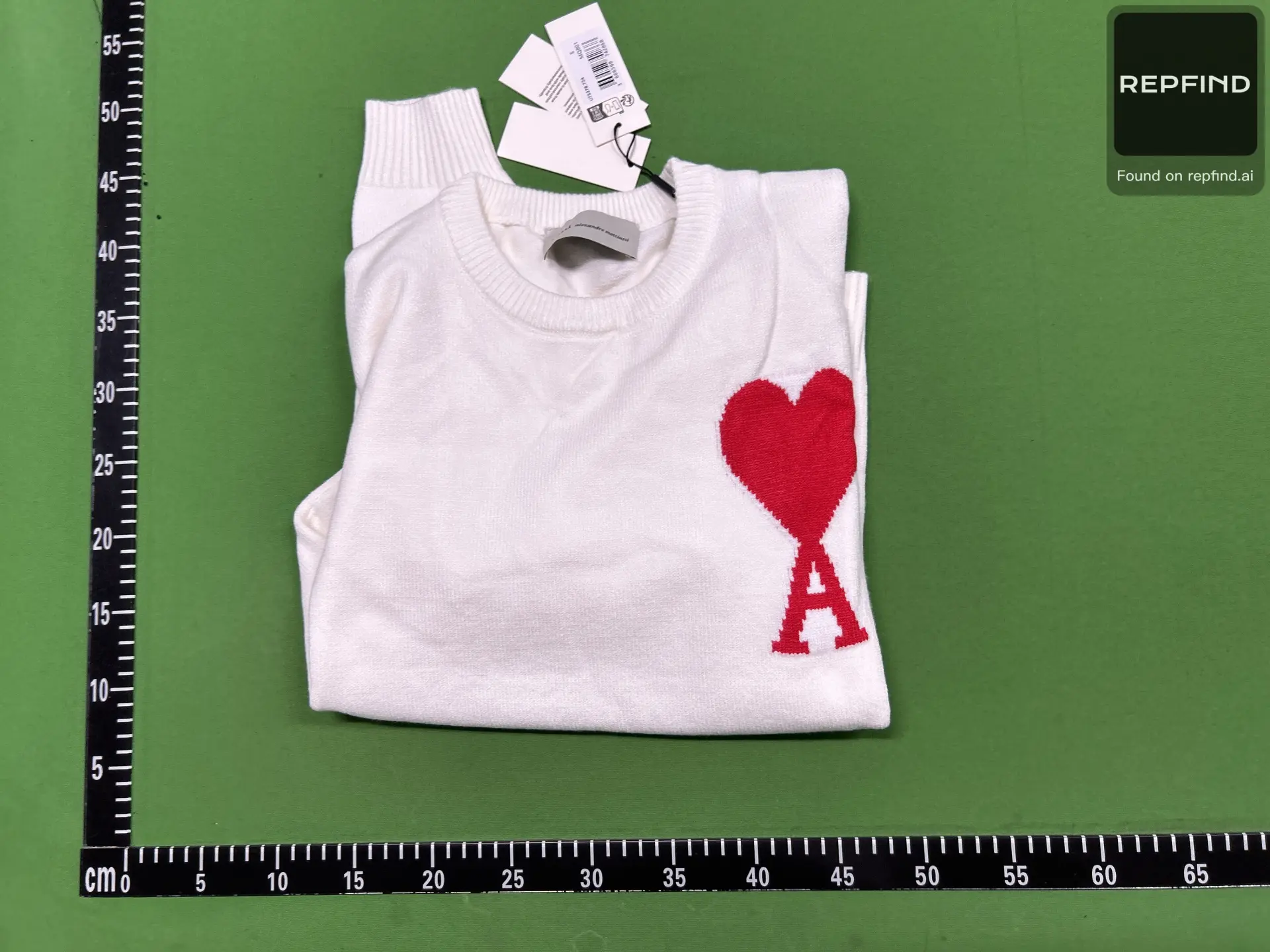 AMI Heart Logo Crewneck Sweater -2