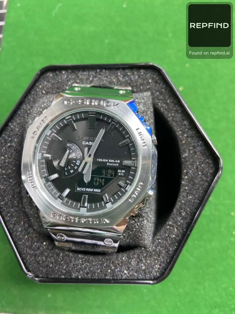 Octagonal Metal Sports Watch 015 -5