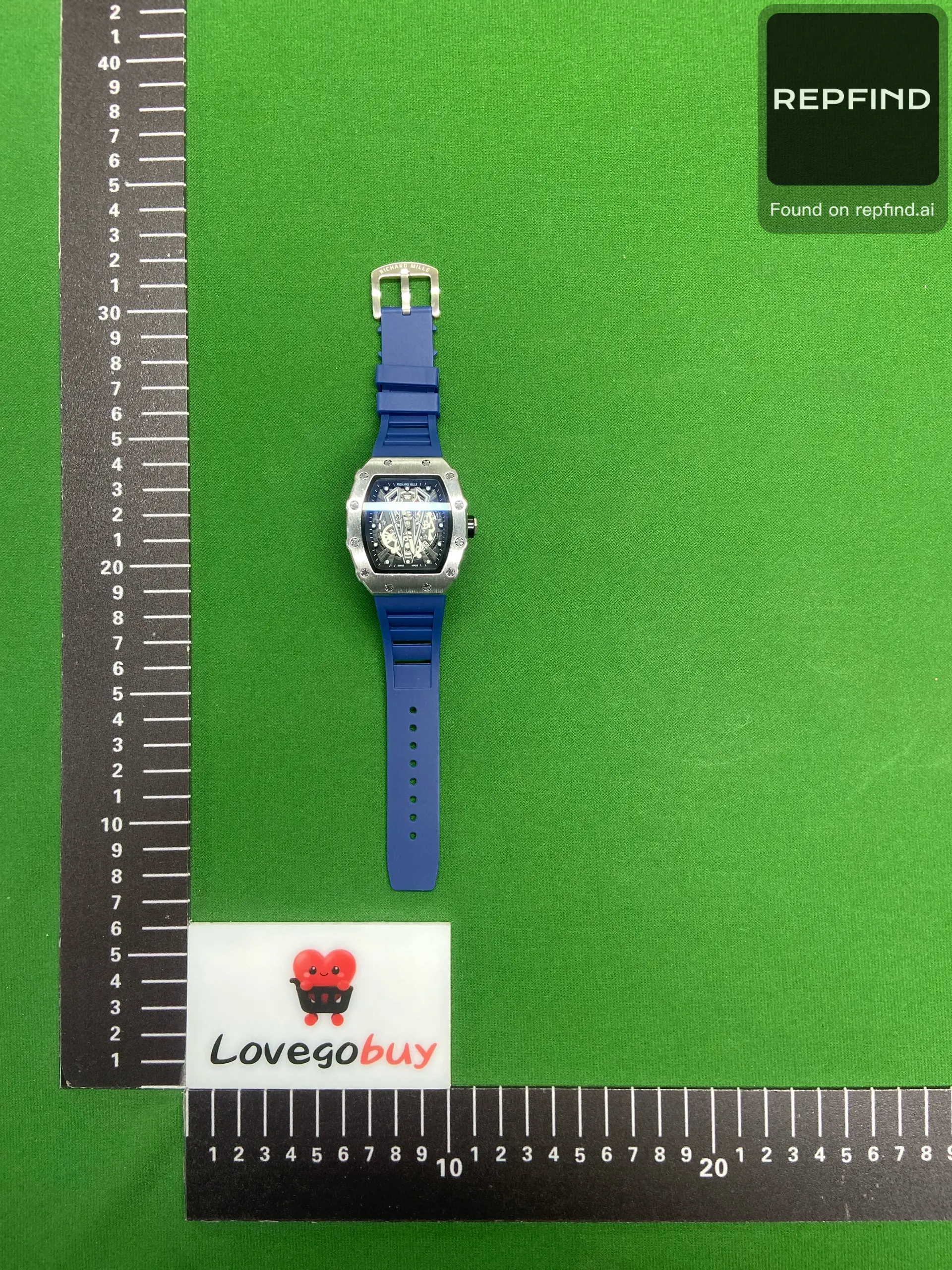 Skeleton Dial Watch with Silicone Strap -3