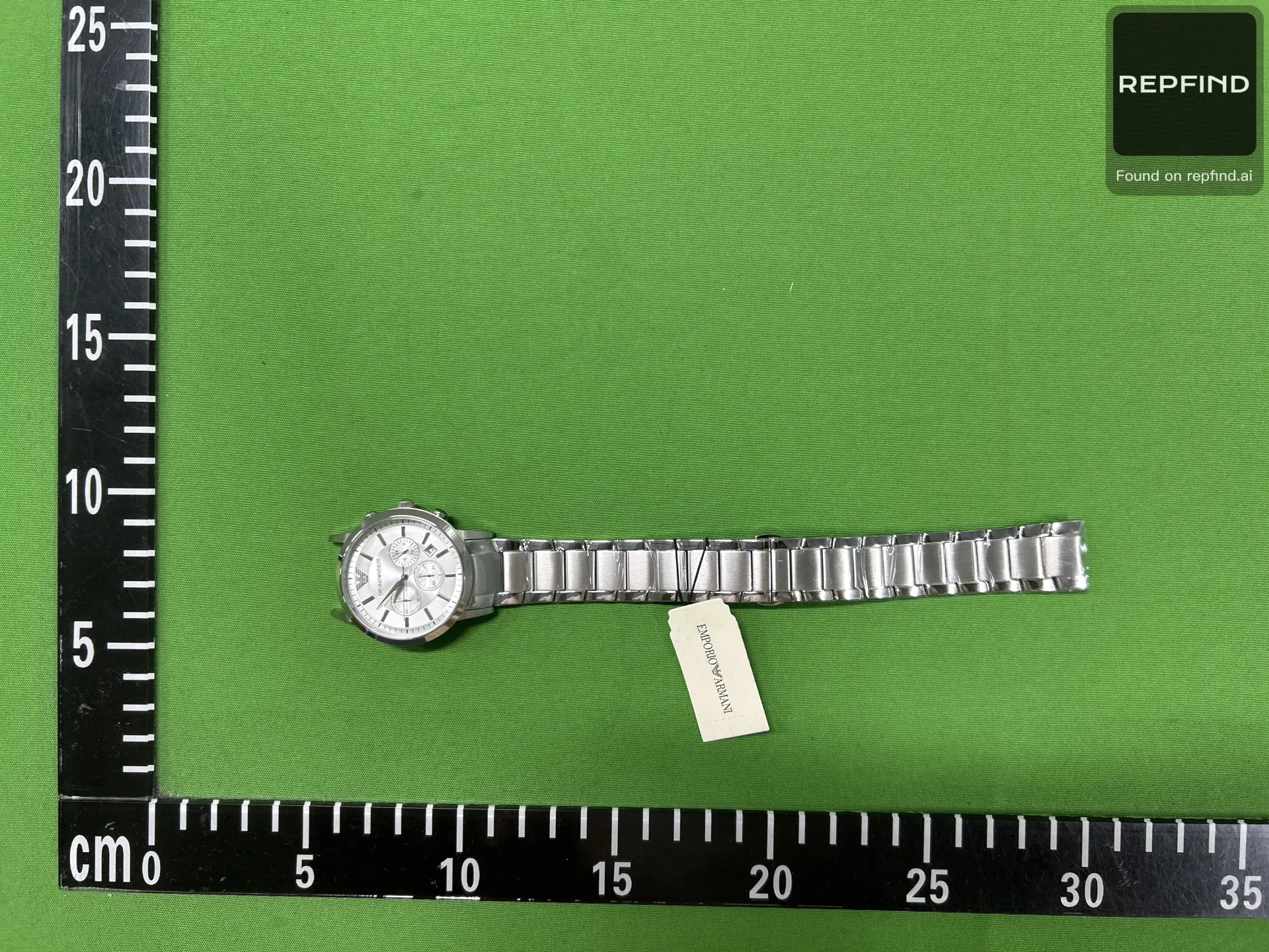 Three-Dial Steel Bracelet Quartz Watch AR2448 -3