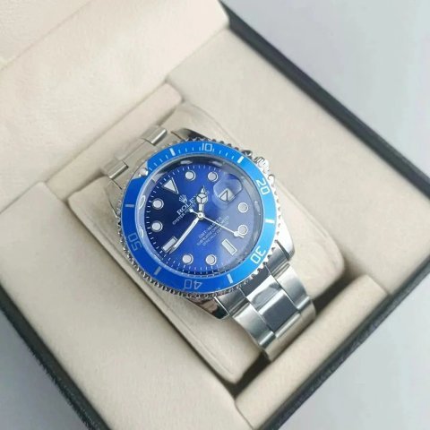 Blue Dial Steel Bracelet Watch