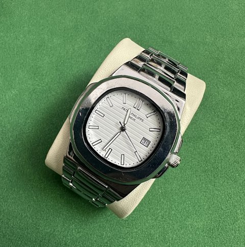 White Roman Dial Steel Bracele