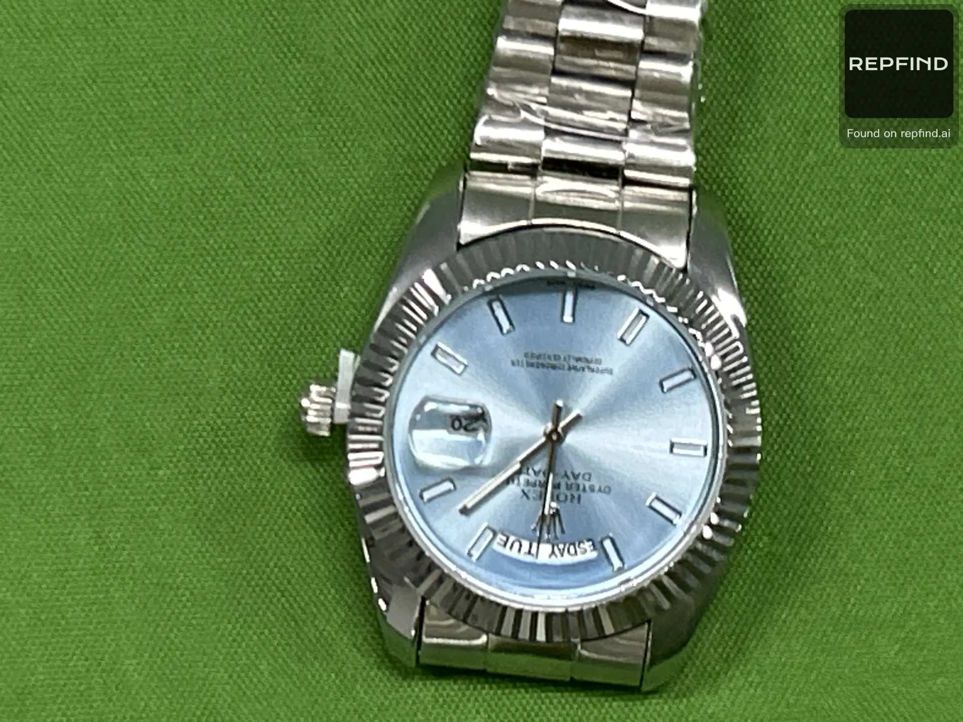 Day-Date Fluted Bezel Bracelet Watch -4