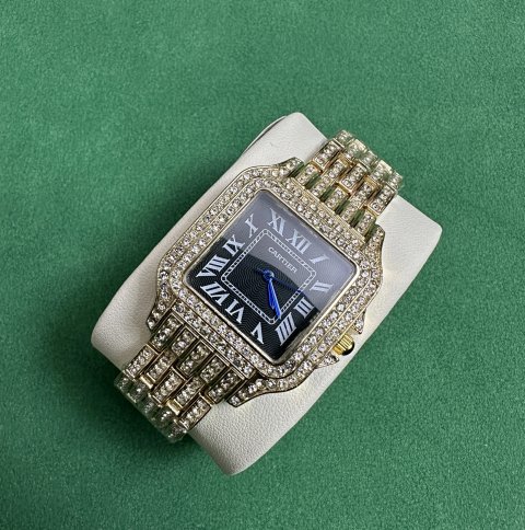 Crystal Set Square Blue Dial W