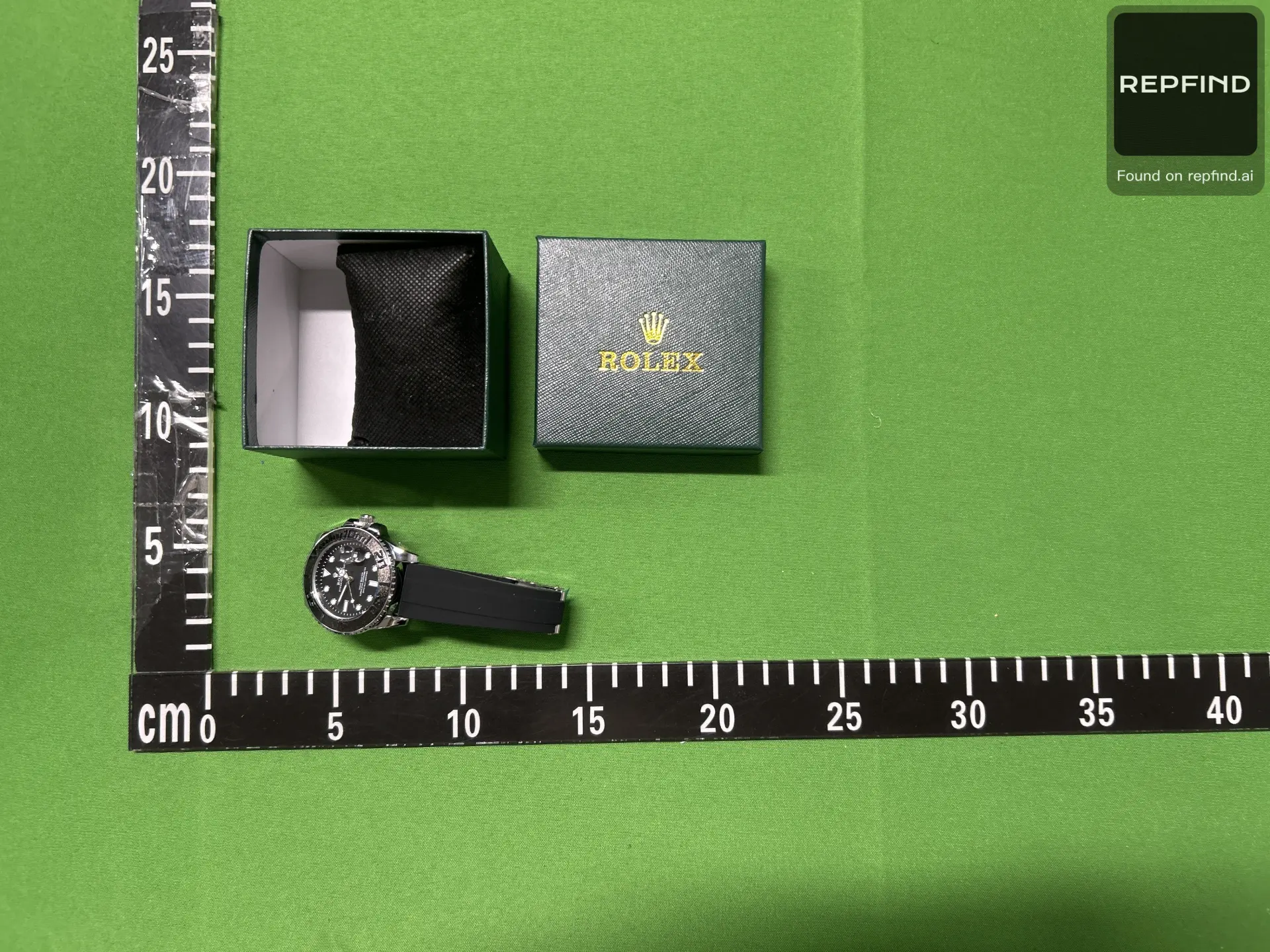 Black Rubber Strap Sport Watch -2