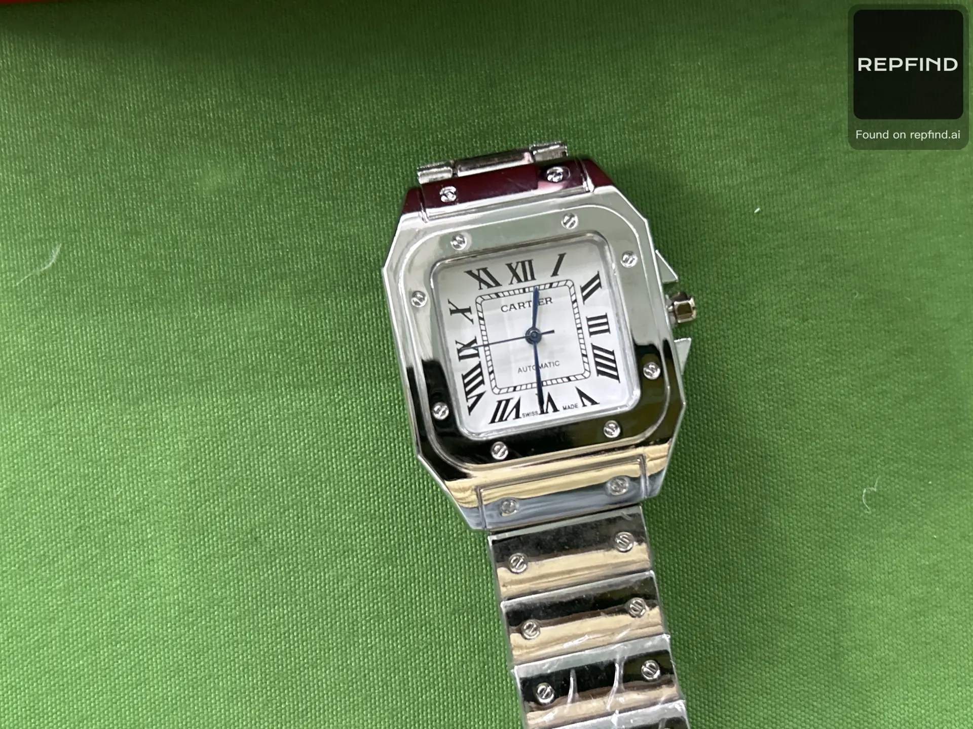 Square Roman Dial Steel Bracelet Watch -4