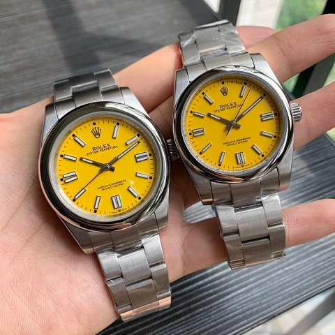Yellow Dial Steel Bracelet Wat