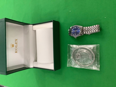 Blue Dial Bracelet Watch Gift 