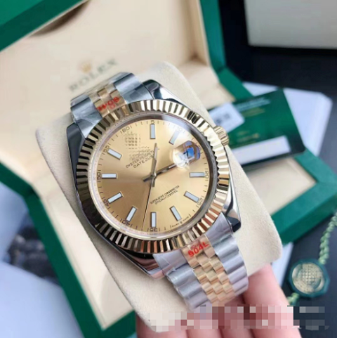 Champagne Dial Fluted Bezel Br