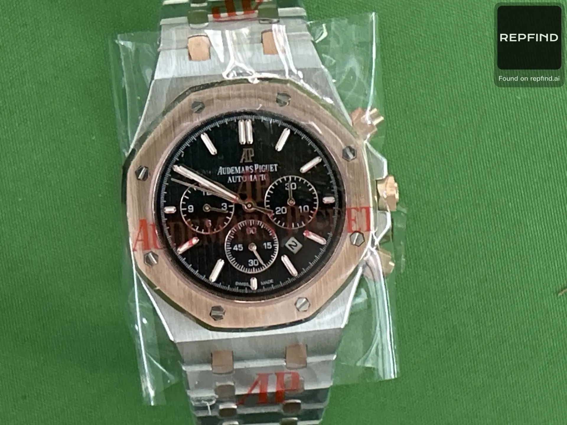 Red Dial Octagonal Bezel Bracelet Watch -2