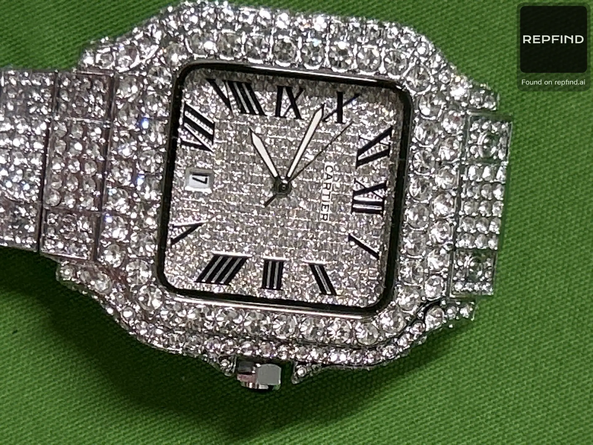 Crystal Set Square Watch Collection -3
