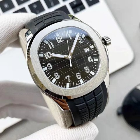 Black Dial Silicone Strap Watc