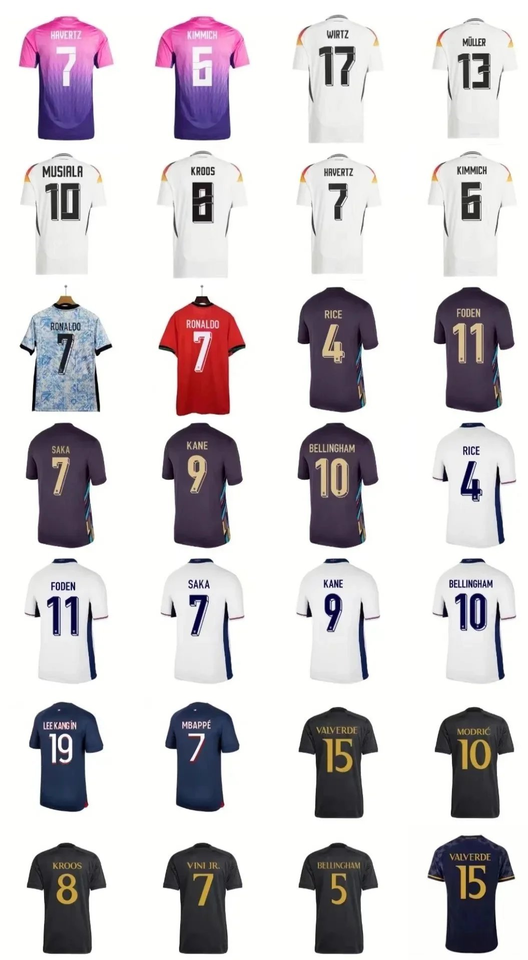 2024/25 Custom Name and Number Football Jerseys -2