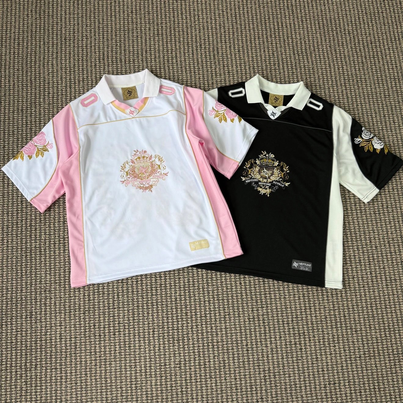 Floral Embroidered Short Sleev