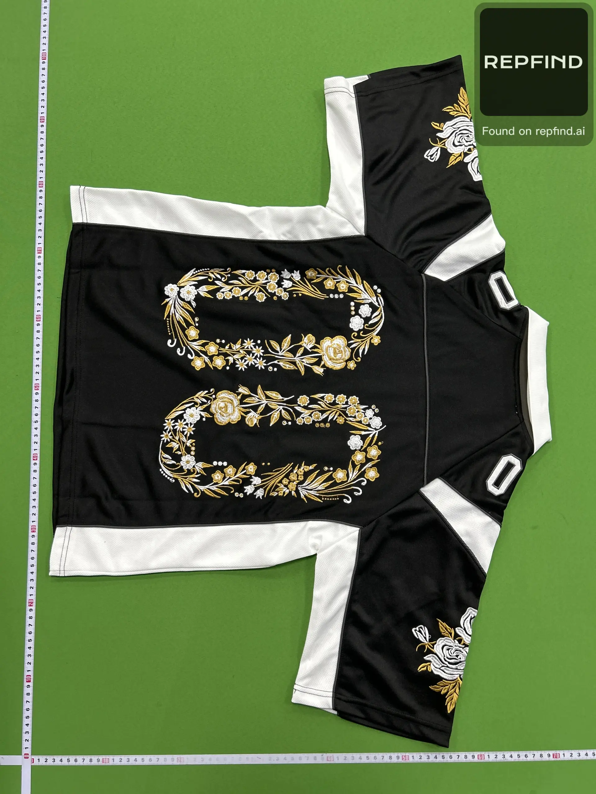 Floral Embroidered Short Sleeve Jersey 6