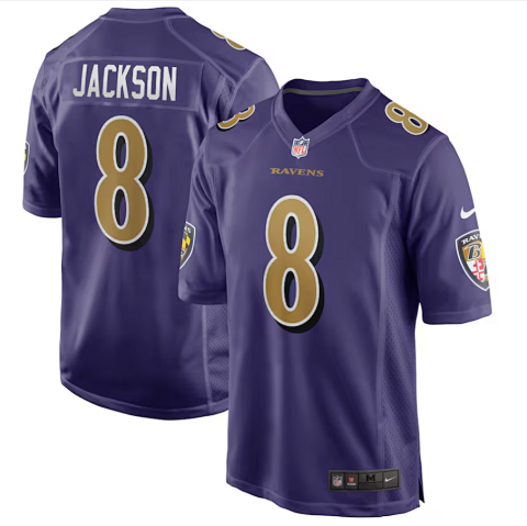 Baltimore No. 8 American Football Jersey -7