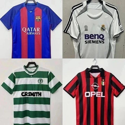 Retro Club Football Jersey Collection -2