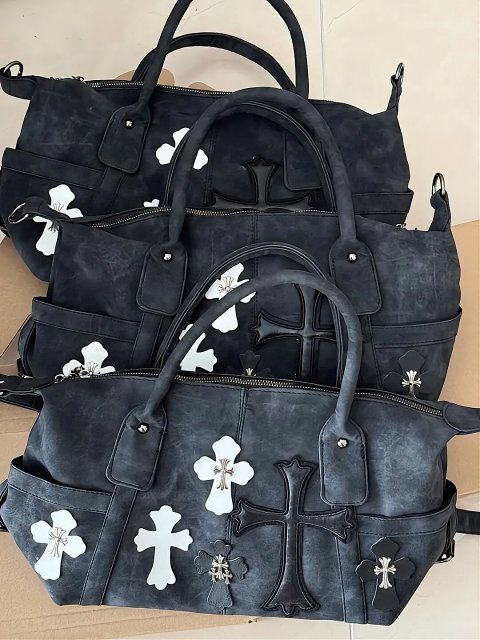 Cross Detail Travel Handbag 6