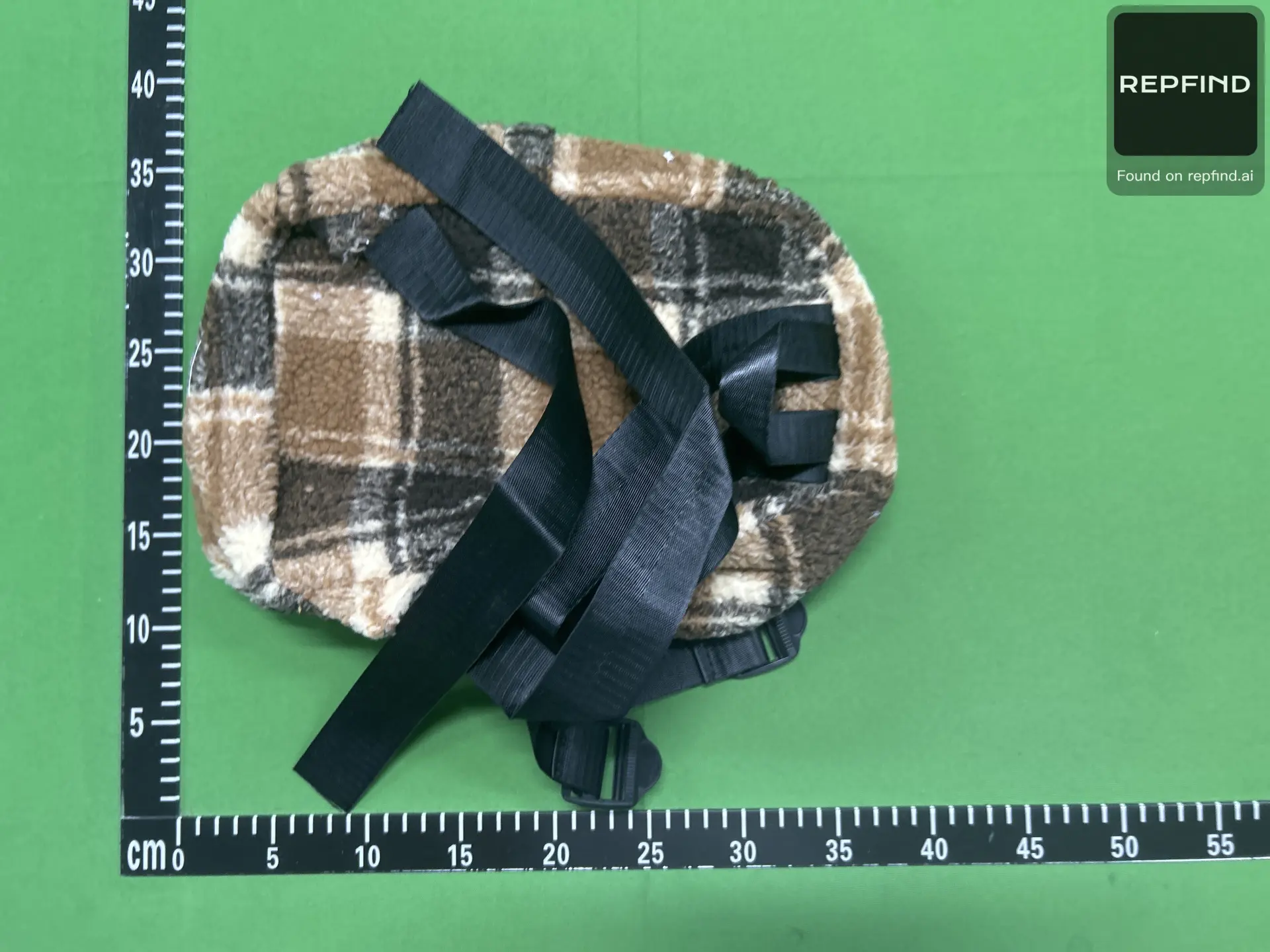 Plaid Plush Monkey Backpack -3