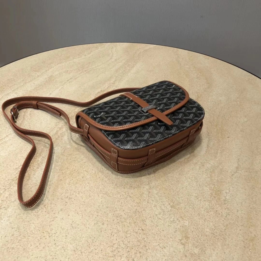 Patterned Saddle Crossbody Bag