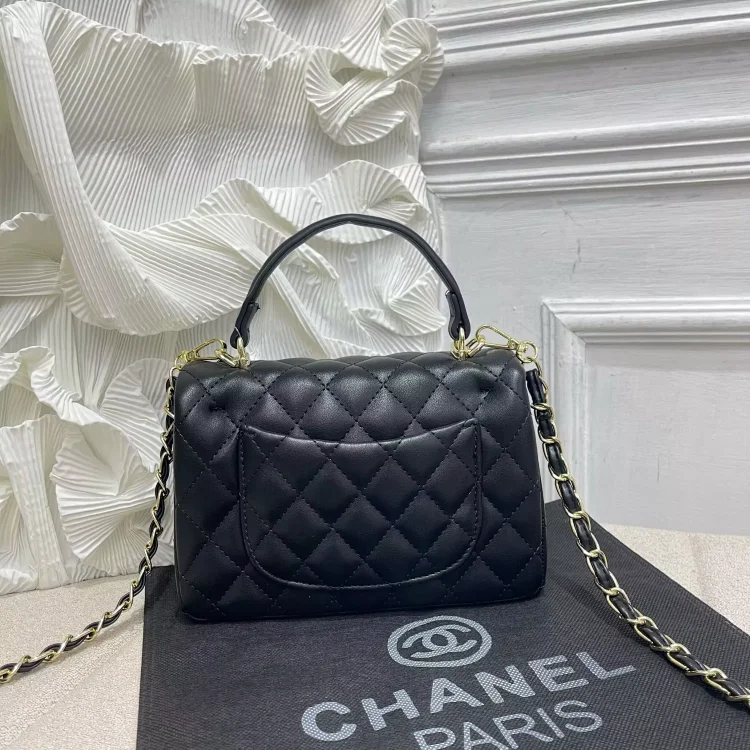 Quilted Top Handle Chain Bag 88345 -2