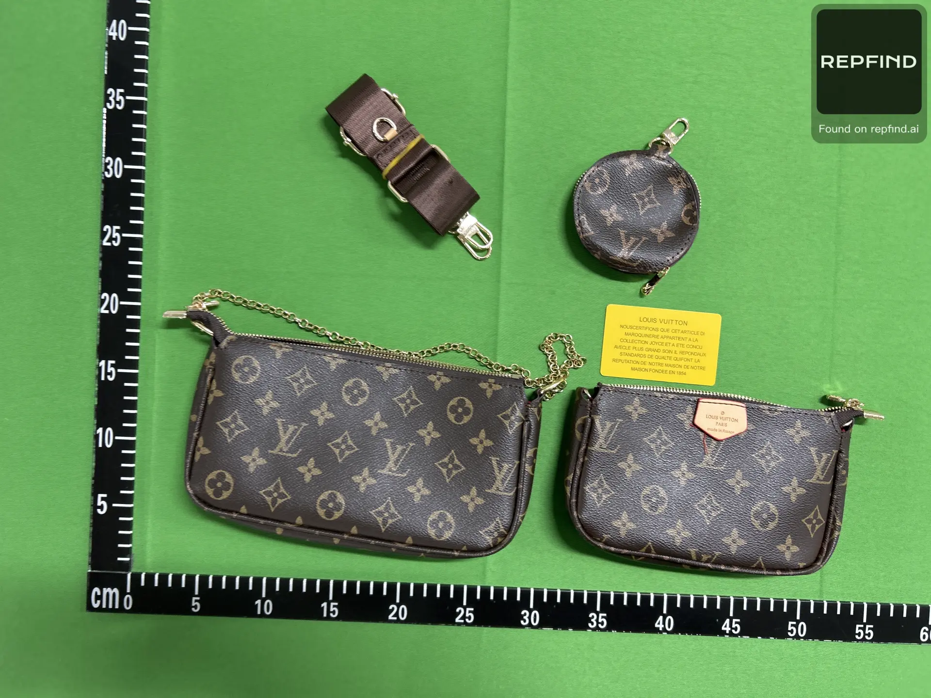 Monogram Shoulder Bag and Pouch Set 9913 -3