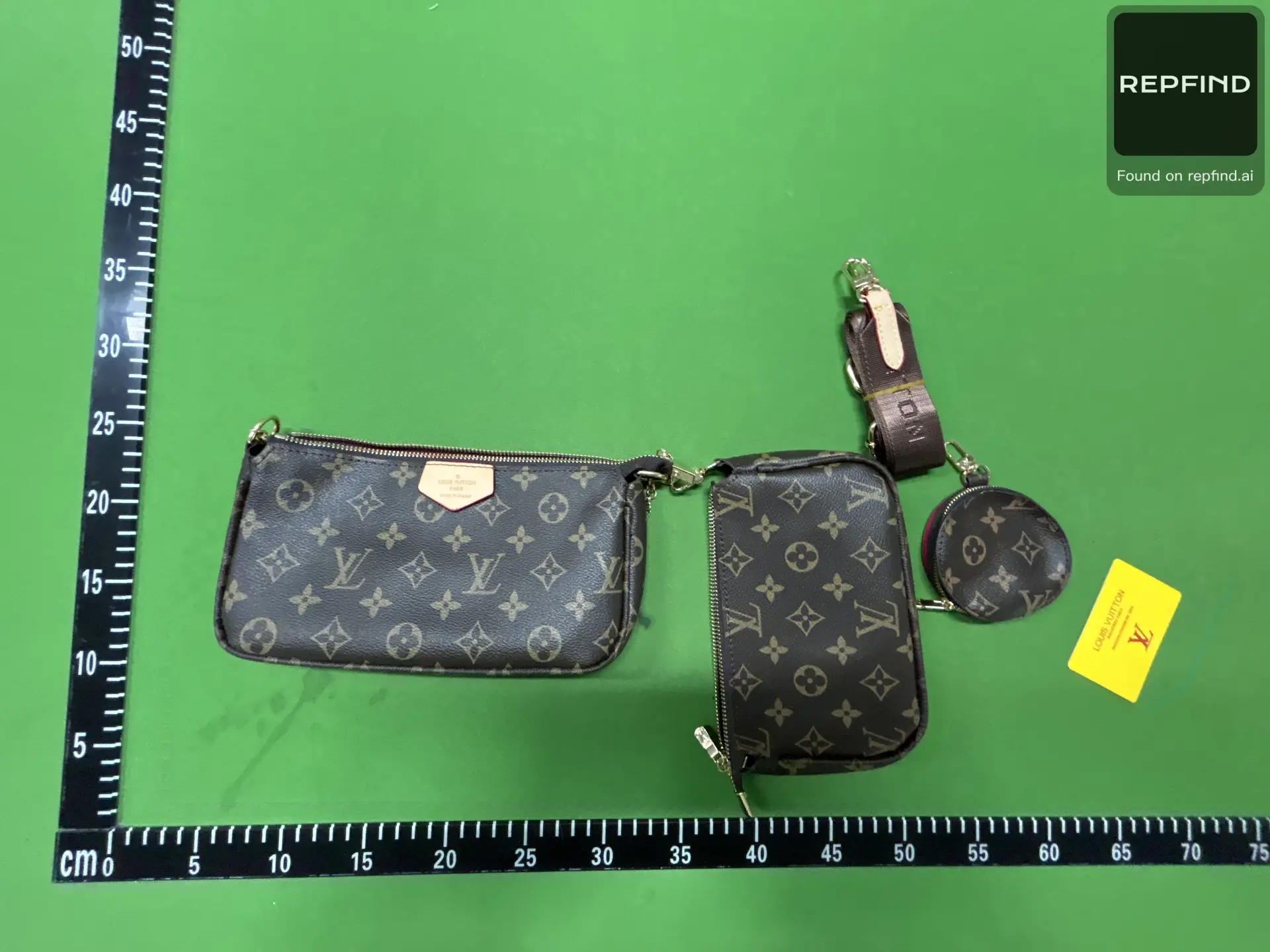Monogram Shoulder Bag and Pouch Set 9913 -4