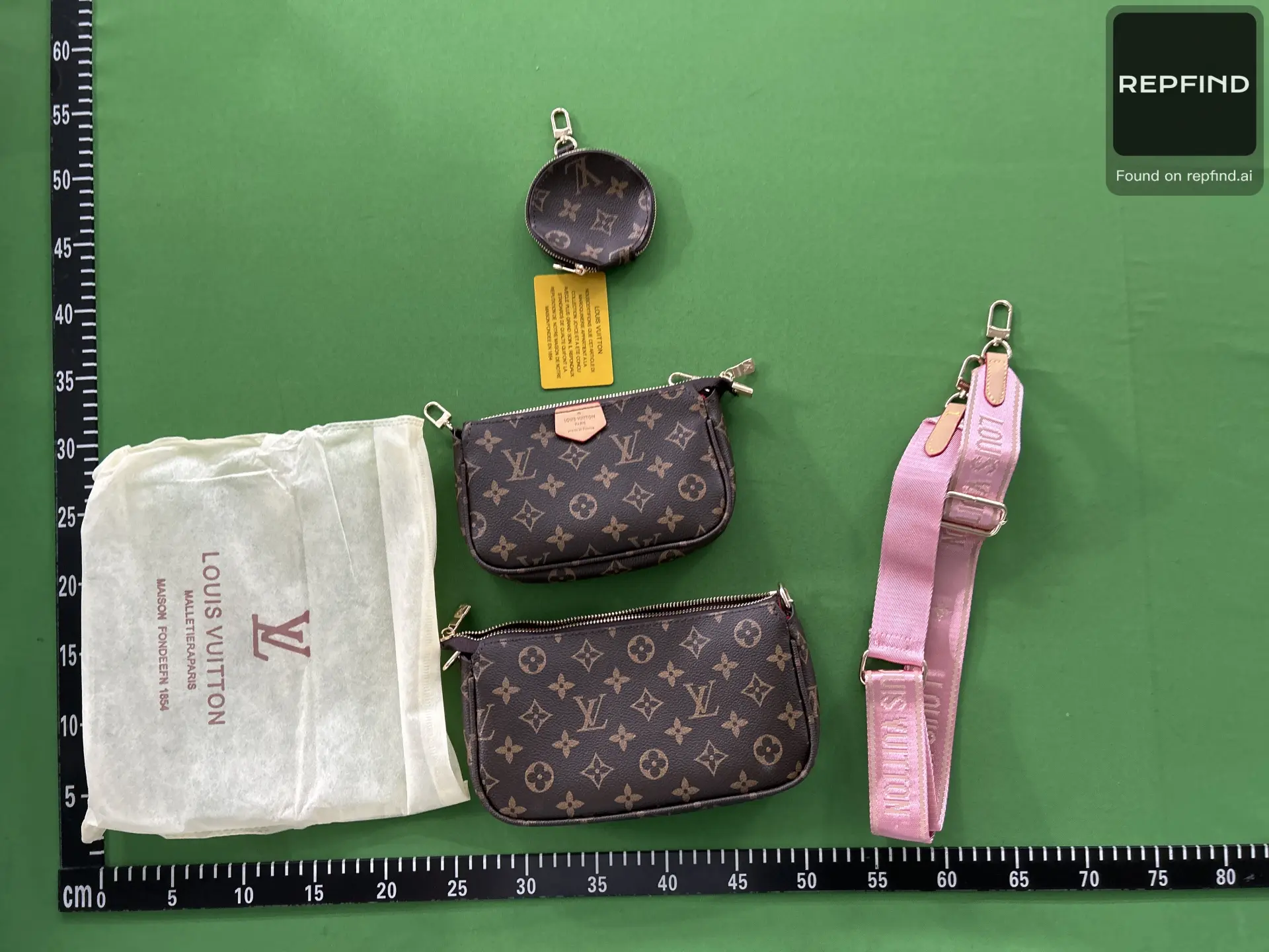 Monogram Shoulder Bag and Pouch Set 9913 -5