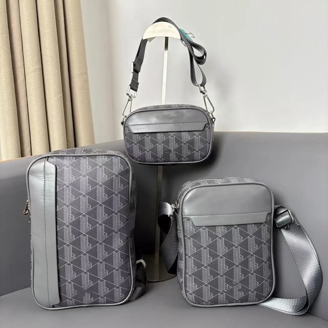 Men's Printed Crossbody Bag Co