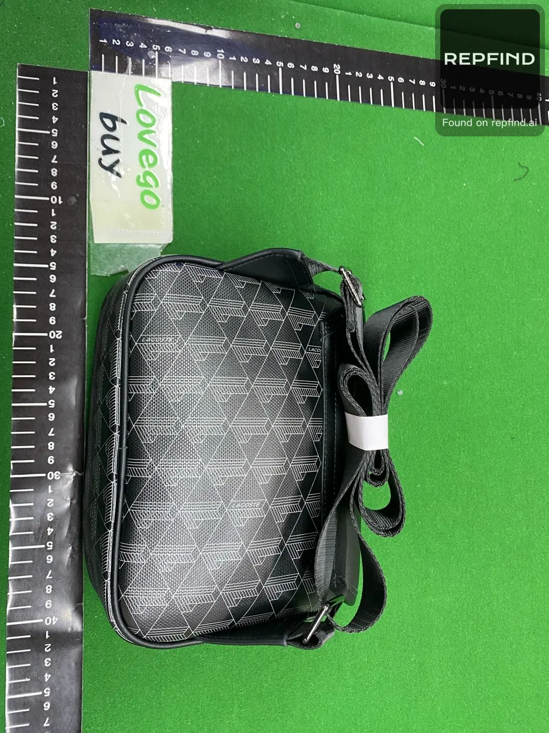 Men's Patterned Crossbody Bag 20 cm -2