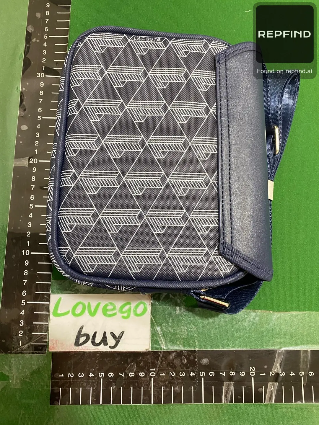 Men's Patterned Crossbody Bag 20 cm -3
