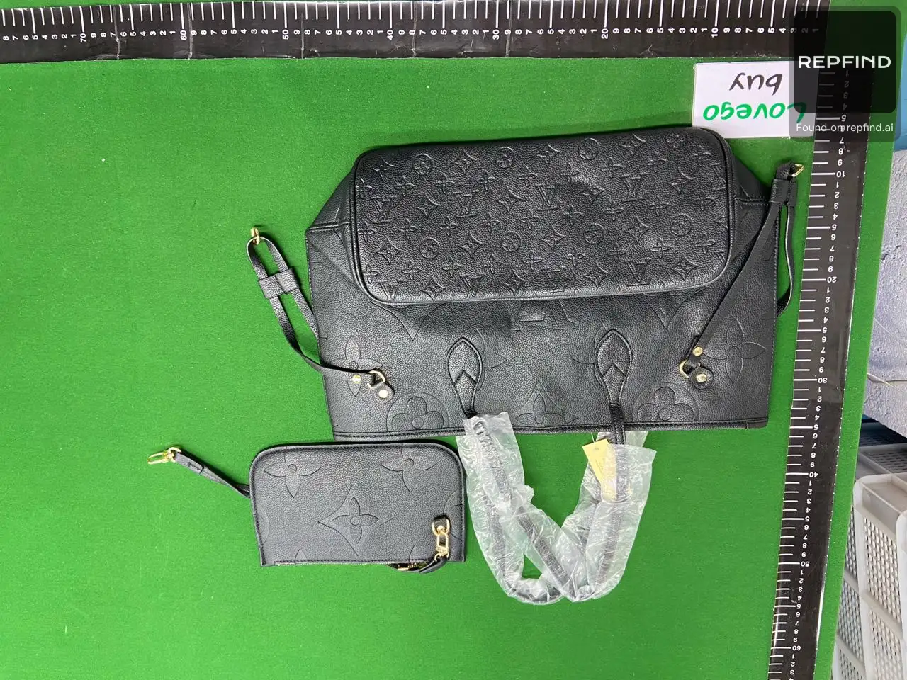 Black Tote and Pouch Set 40156 -4