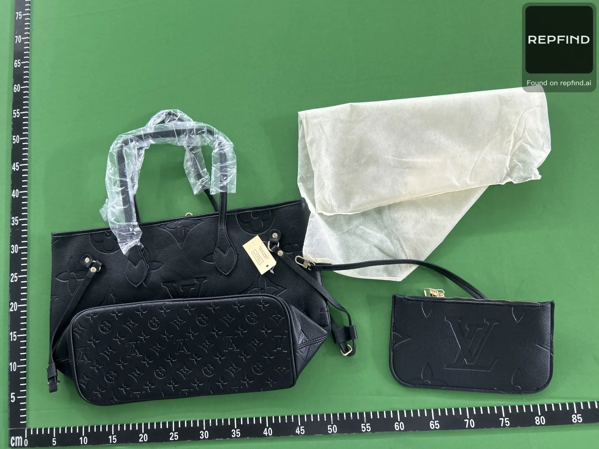 Black Tote and Pouch Set 40156 -3