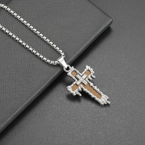Vintage Cross Pendant Necklace