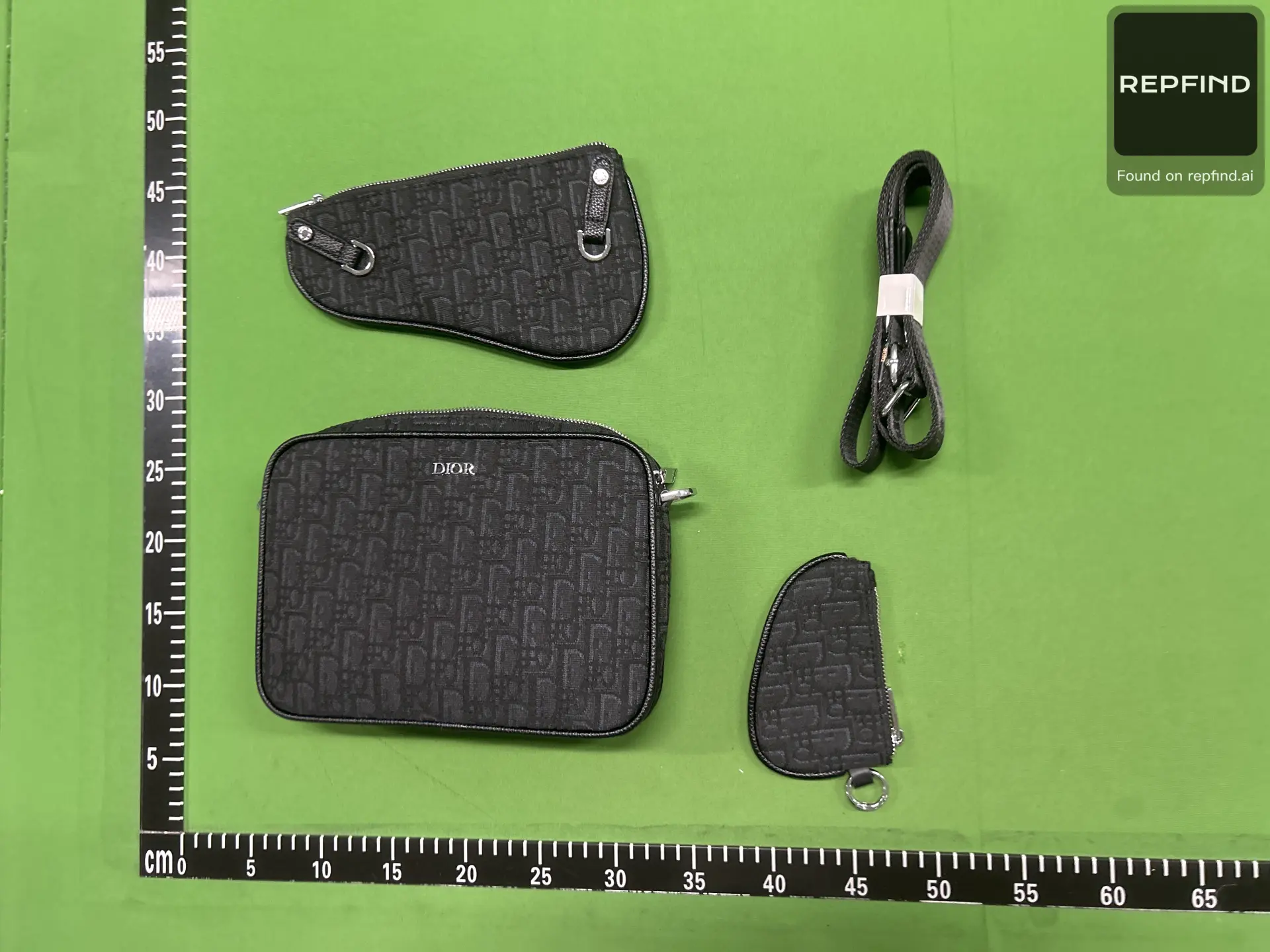 Embossed Crossbody Bag and Pouch Set -3