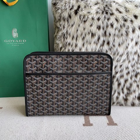 Patterned Zip Clutch Bag 25 cm