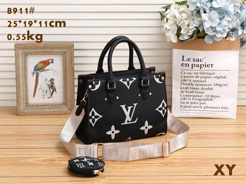 Monogram Tote and Coin Pouch S