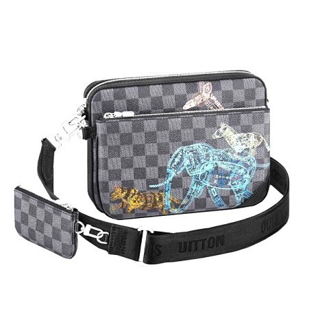 Printed Crossbody Bag Three Pi