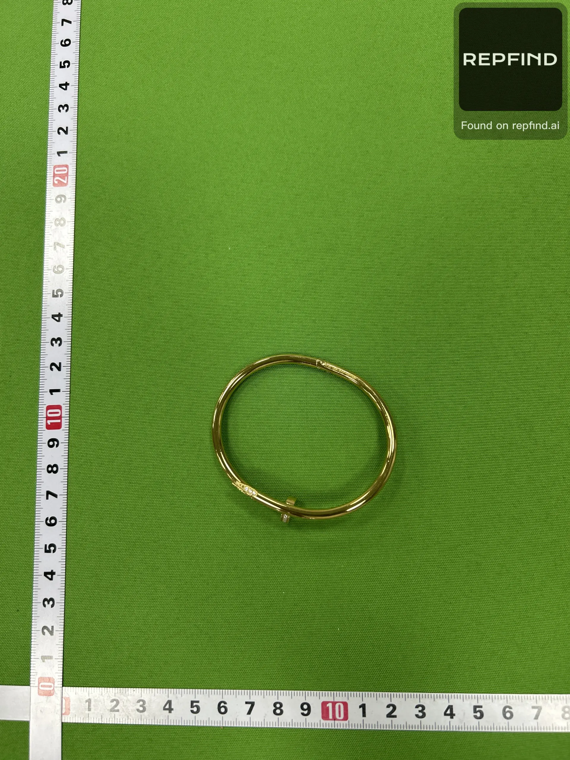 Catie Nail Motif Bangle -6