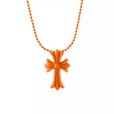 Cross Pendant Bead Necklace 03