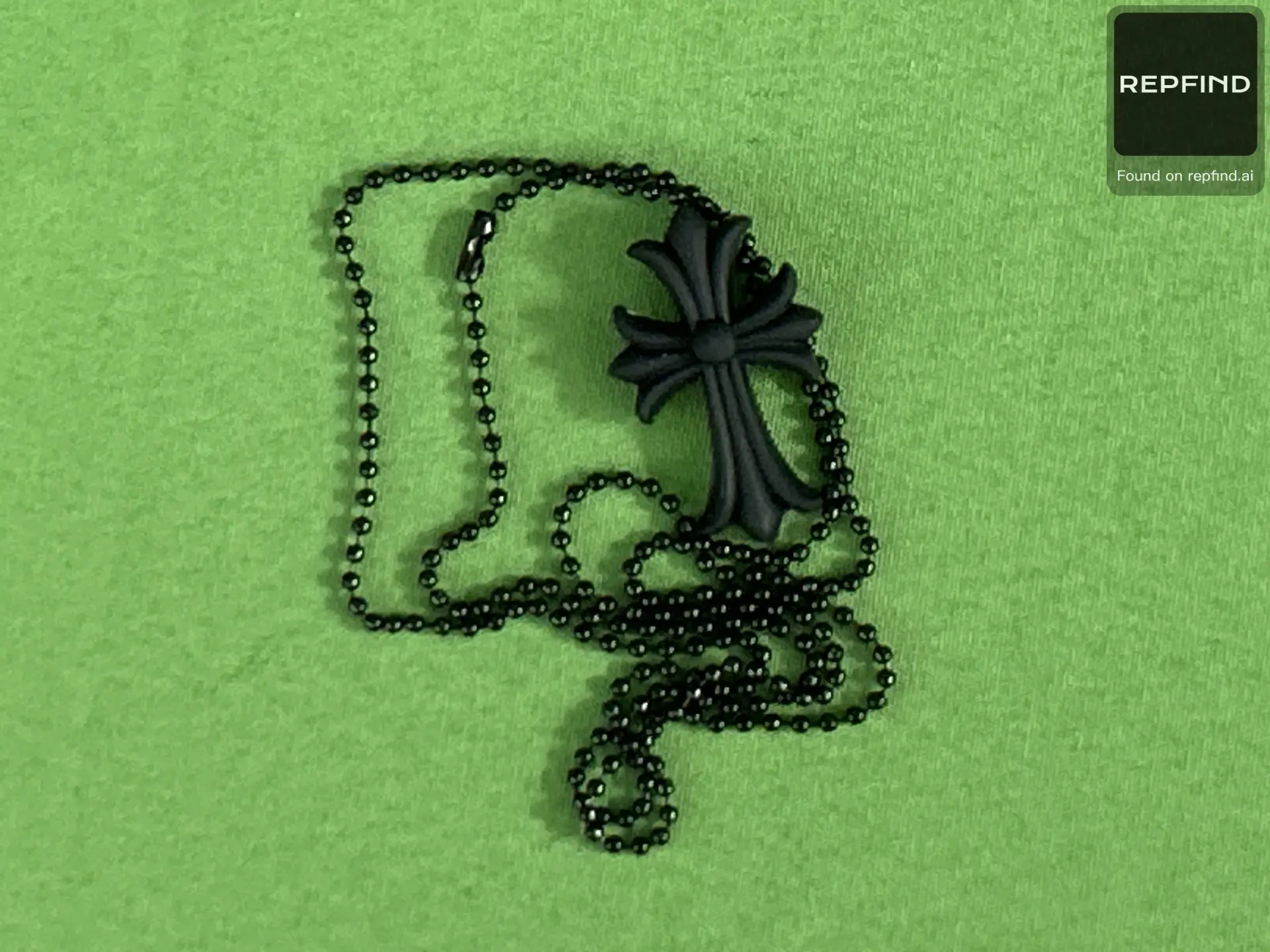 Cross Pendant Bead Necklace 033 -5